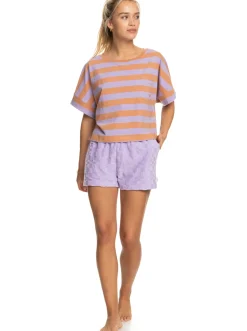 Roxy T-Shirts & Tops*Stripy Sand - T-Shirt Voor Dames Cork Sunray Stripe Stripe