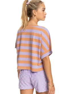 Roxy T-Shirts & Tops*Stripy Sand - T-Shirt Voor Dames Cork Sunray Stripe Stripe