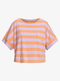Roxy T-Shirts & Tops*Stripy Sand - T-Shirt Voor Dames Cork Sunray Stripe Stripe