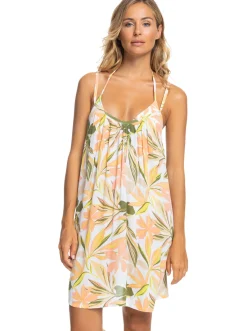 Roxy Badkleding*Summer Adventures - Mini-Jurk Voor Dames Bright White Subtly Salty Mult