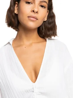 Roxy Badkleding*Sun And Limonade - Bloes-Jurk Voor Dames Bright White