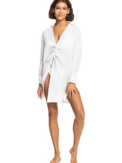 Roxy Badkleding*Sun And Limonade - Bloes-Jurk Voor Dames Bright White
