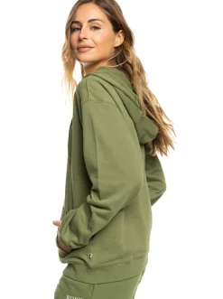 Roxy Sweatshirts & Hoodies*Surf Stoked - Hoodie Met Rits Voor Dames Loden Green