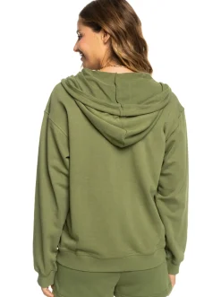 Roxy Sweatshirts & Hoodies*Surf Stoked - Hoodie Met Rits Voor Dames Loden Green