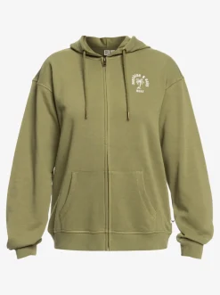 Roxy Sweatshirts & Hoodies*Surf Stoked - Hoodie Met Rits Voor Dames Loden Green