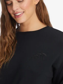 Roxy Sweatshirts & Hoodies*Surfing By Moonlight - Lounge Top Met Lange Mouw Voor Dames Anthracite