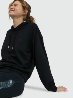 Roxy Sweatshirts & Hoodies*Surfing By Moonlight - Lounge Hoody Met Lange Mouw Voor Dames Anthracite