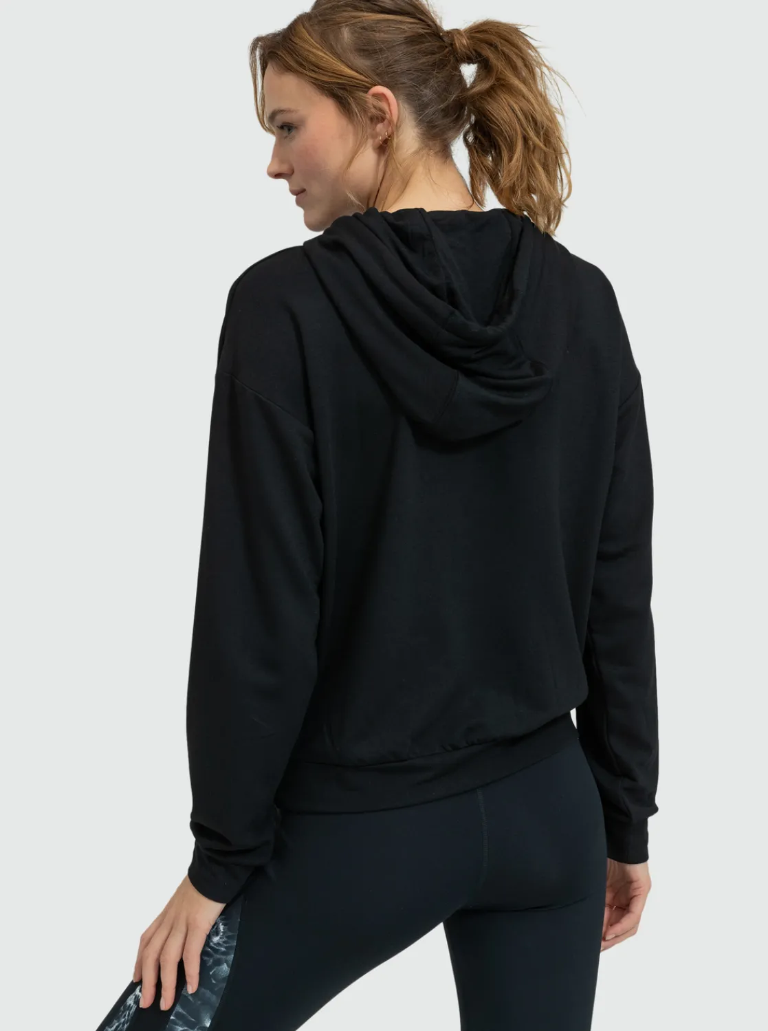 Roxy Sweatshirts & Hoodies*Surfing By Moonlight - Lounge Hoody Met Lange Mouw Voor Dames Anthracite
