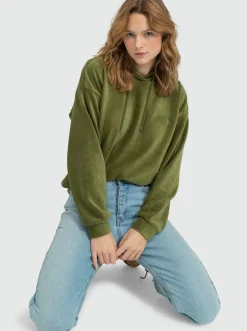 Roxy Sweatshirts & Hoodies*Surfing Velvet - Aangename Lounge Hoody Voor Dames Loden Green