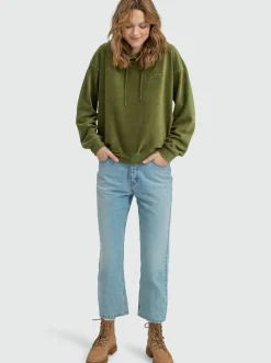 Roxy Sweatshirts & Hoodies*Surfing Velvet - Aangename Lounge Hoody Voor Dames Loden Green