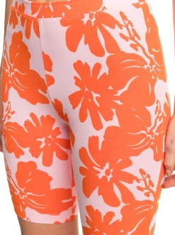 Roxy Shorts*Surf.Kind.Kate. - Bike Shorts For Women Pink Frosting My Kind Of Hibis