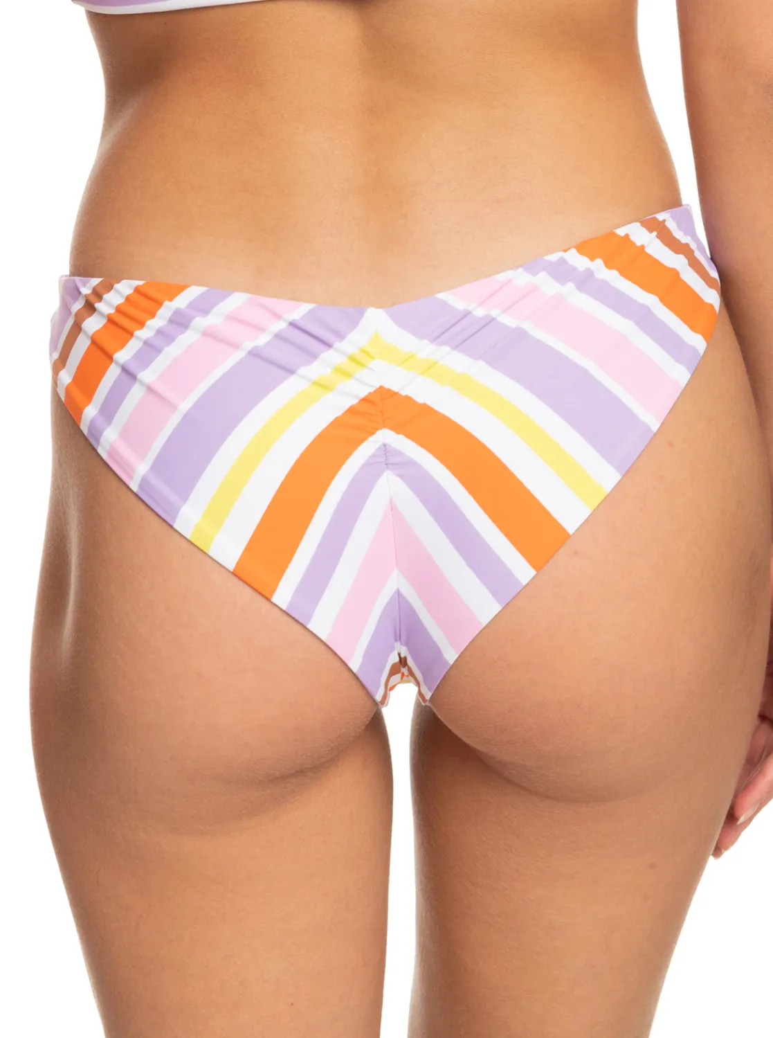 Roxy Bikini Bottoms*Surf.Kind.Kate. - Cheeky Bikini Bottoms For Women Bright White Aloha Stripe Hori