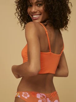 Roxy Bikini Tops*Surf.Kind.Kate. - Tank Bikini Top For Women Sunburn Positivity Paradise