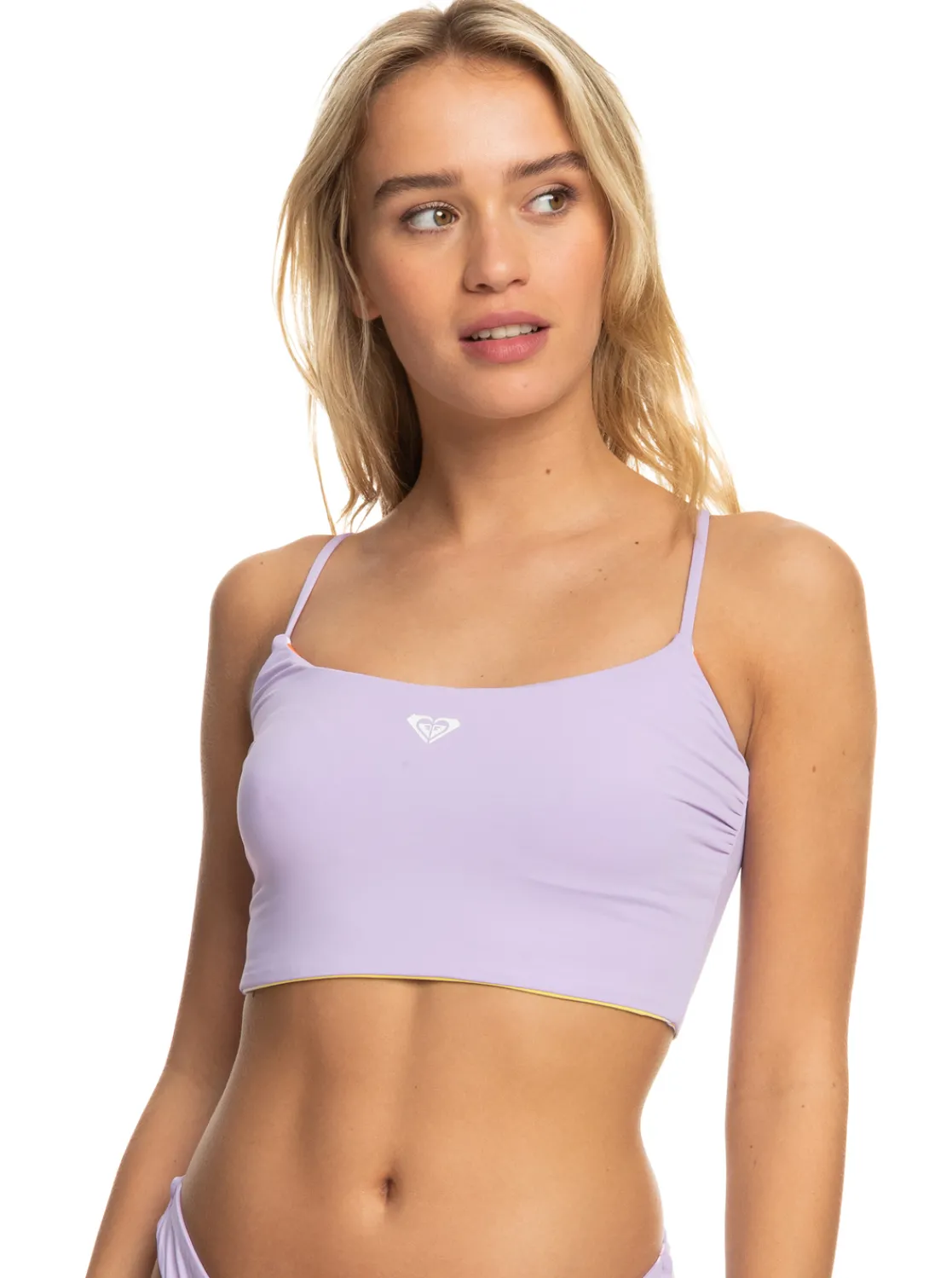 Roxy Bikini Tops*Surf.Kind.Kate. - Tank Bikini Top For Women Bright White Aloha Stripe Hori