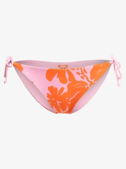 Roxy Bikini Bottoms*Surf.Kind.Kate. - Tie Side Bikini Bottoms For Women Pink Frosting My Kind Of Hibis