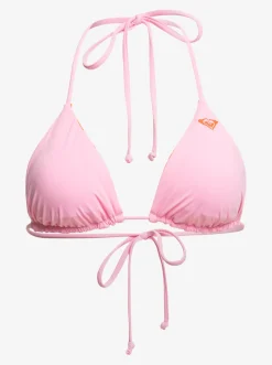 Roxy Bikini Tops*Surf.Kind.Kate. - Triangle Bikini Top For Women Pink Frosting My Kind Of Hibis