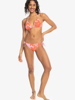Roxy Bikini Tops*Surf.Kind.Kate. - Triangle Bikini Top For Women Pink Frosting My Kind Of Hibis