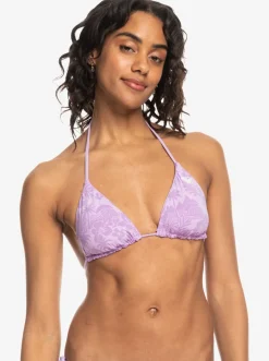 Roxy Bikini Tops*Surf.Kind.Kate. - Triangle Bikini Top For Women Purple Rose Surf Friends