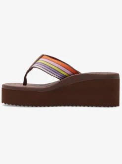 Roxy Slippers*Surf.Kind.Kate. Kallie - Sandals For Women Brown