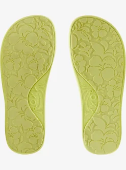 Roxy Slippers*Surf.Kind.Kate. Slippy - Sandals For Women Neon Yellow