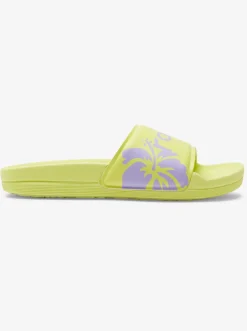 Roxy Slippers*Surf.Kind.Kate. Slippy - Sandals For Women Neon Yellow