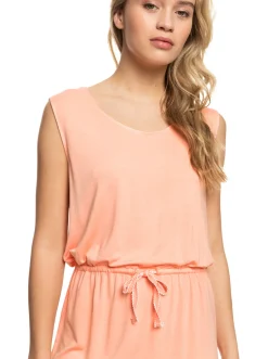 Roxy Jurken*Surfs Up - Jersey Jurk Voor Dames Papaya Punch