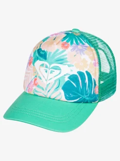 Roxy Accessoires*Sweet Emotion - Trucker Cap Voor Meisjes Mint Tropical Trails