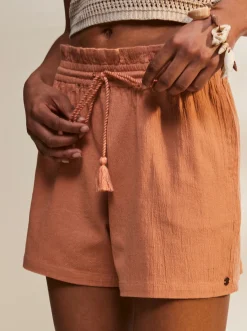 Roxy Shorts*Sweet Souvenir - Short Met Hoge Taille Voor Dames Cork