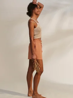 Roxy Shorts*Sweet Souvenir - Short Met Hoge Taille Voor Dames Cork