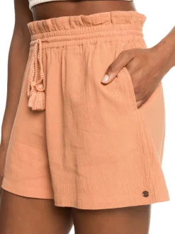 Roxy Shorts*Sweet Souvenir - Short Met Hoge Taille Voor Dames Cork