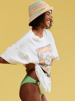 Roxy T-Shirts & Tops*Sweet Sunshine - Oversized T-Shirt Voor Dames Bright White