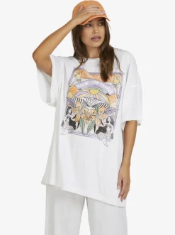 Roxy T-Shirts & Tops*Sweet Sunshine - Oversized T-Shirt Voor Dames Bright White