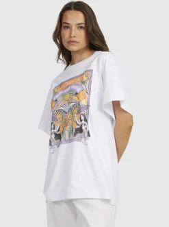 Roxy T-Shirts & Tops*Sweet Sunshine - Oversized T-Shirt Voor Dames Bright White