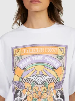 Roxy T-Shirts & Tops*Sweet Sunshine - Oversized T-Shirt Voor Dames Bright White