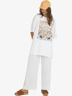 Roxy T-Shirts & Tops*Sweet Sunshine - Oversized T-Shirt Voor Dames Bright White