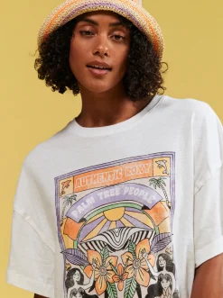 Roxy T-Shirts & Tops*Sweet Sunshine - Oversized T-Shirt Voor Dames Bright White