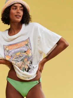 Roxy T-Shirts & Tops*Sweet Sunshine - Oversized T-Shirt Voor Dames Bright White