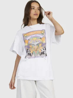 Roxy T-Shirts & Tops*Sweet Sunshine - Oversized T-Shirt Voor Dames Bright White
