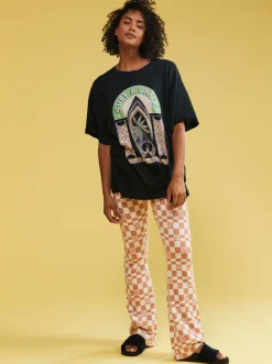 Roxy T-Shirts & Tops*Sweet Sunshine - Oversized T-Shirt Voor Dames Anthracite