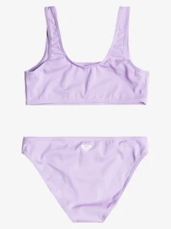Roxy Swim*Swim For Days - Bralette Bikiniset Voor Meisjes 6-16 Purple Rose