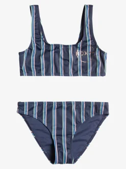 Roxy Swim*Swim For Days - Bralette Bikiniset Voor Meisjes 6-16 Mood Indigo Horizon Line