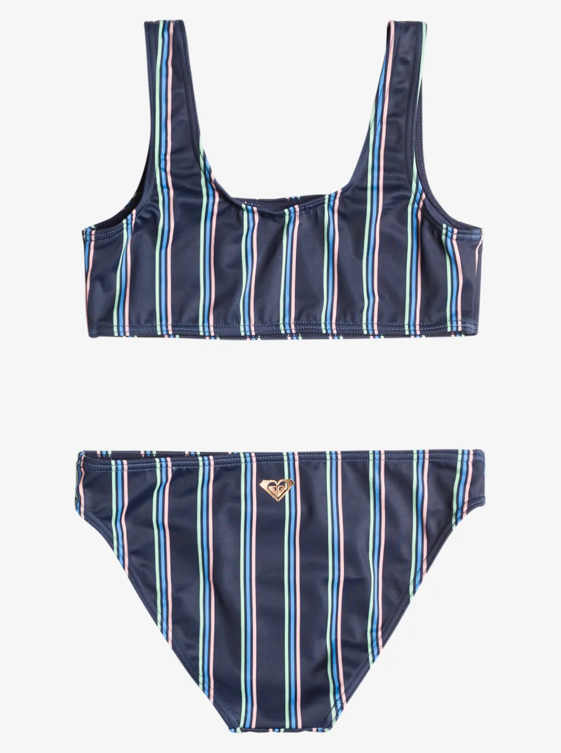 Roxy Swim*Swim For Days - Bralette Bikiniset Voor Meisjes 6-16 Mood Indigo Horizon Line