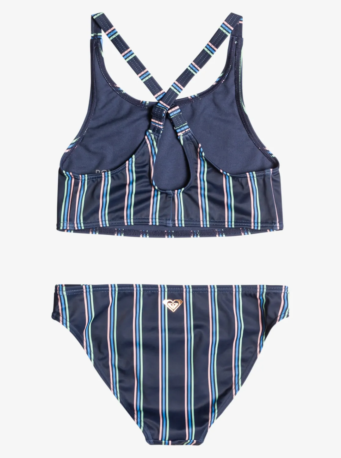 Roxy Swim*Swim For Days - Crop Bikiniset Voor Meisjes 6-16 Mood Indigo Horizon Line