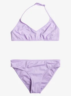 Roxy Swim*Swim For Days - Triangel Bikiniset Voor Meisjes 6-16 Purple Rose
