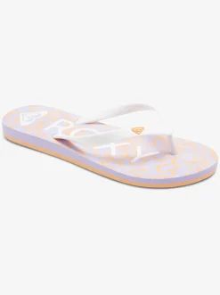Roxy Slippers*Tahiti - Sandalen Voor Dames White/Lavender