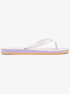 Roxy Slippers*Tahiti - Sandalen Voor Dames White/Lavender