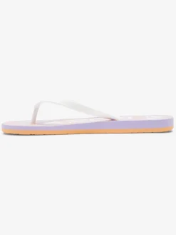 Roxy Slippers*Tahiti - Sandalen Voor Dames White/Lavender
