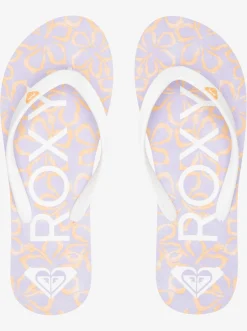 Roxy Slippers*Tahiti - Sandalen Voor Dames White/Lavender