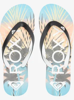 Roxy Slippers*Tahiti - Sandalen Voor Dames Black Print