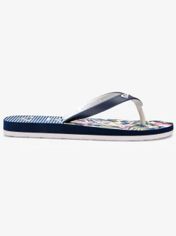 Roxy Schoenen*Tahiti - Sandalen Voor Meisjes Lt Yellow/White/True Navy